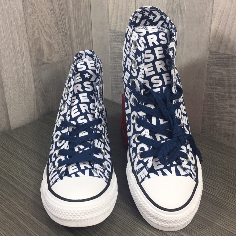 /Converse CTAS Hi Navy/White Men’s sneakers - Picture 2 of 9